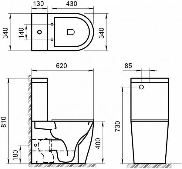 Бачок для унитаза BelBagno Sfera-TR BB2128T фото 2