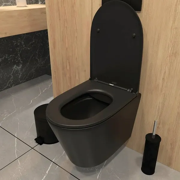 Унитаз подвесной Teymi Rita W00085 подвесной безободковый с микролифтом фото 5