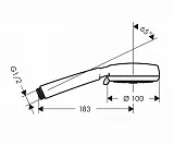 Душевая лейка Hansgrohe Crometta 100   26824400 фото 2