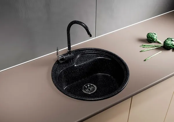 Кухонная мойка Mixline ML-GM10-308 Черная 525062 фото 4