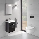 Унитаз Villeroy & Boch Avento 5656 HR01 подвесной безободковый с микролифтом фото 6