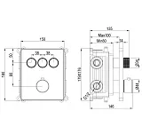 Встраиваемый смеситель Wonzon & Woghand WW-INF323A-MB фото 1