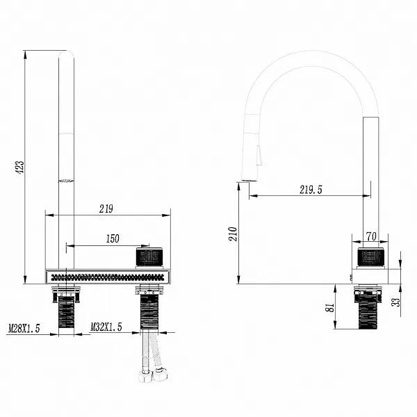 Смеситель для кухонной мойки ABBER Wasser Kreis AF8114SP фото 3