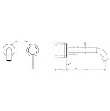 Встраиваемый смеситель Wonzon & Woghand STICK WW-88869017-MW фото 1