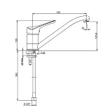 Смеситель для кухонной мойки PAINI Pilot 04CR573 фото 5