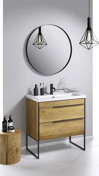 Зеркало Aqwella RM 80x80 RM0208BLK фото 2