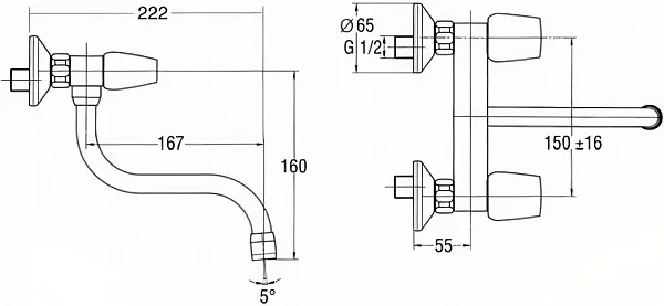 Смеситель Jacob Delafon Ginko E76910-CP для кухонной мойки фото 2