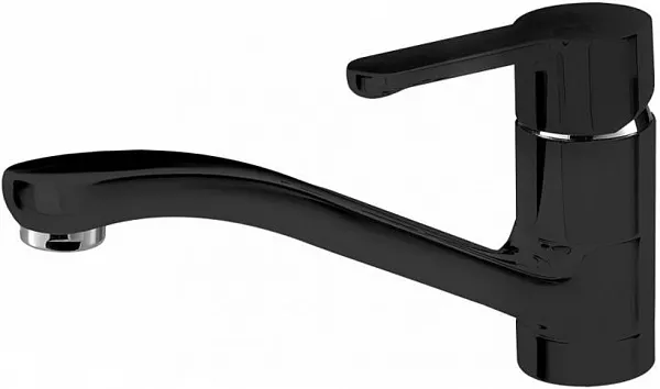 Смеситель Bravat Stream Black F73783BC-2 для кухонной мойки фото 1
