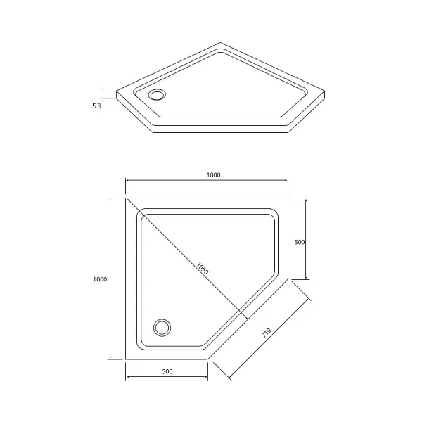 Душевой поддон RUSH PALM PI-A100100 фото 2