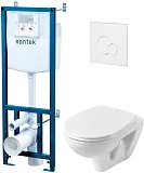 Унитаз с инсталляцией и кнопкой смыва Santek Бореаль 1WH302464 фото 1