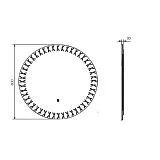 Зеркало Comforty Эониум 80x80 00-00014163CF с подсветкой фото 3