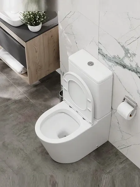 Унитаз-компакт Teymi Rita R W01656 напольный безободковый с микролифтом фото 4