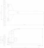 Смеситель Decoroom DR68 DR68043 для ванны с душем фото 2