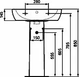 Раковина Ideal Standard Tempo T056401 60 см фото 9