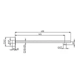 Кронштейн для верхнего душа PAINI 50PZ745T540BI фото 2