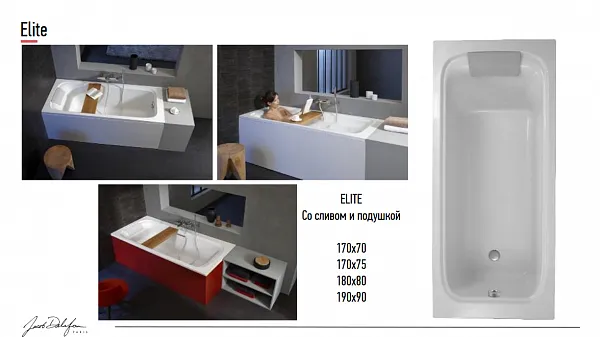Акриловая ванна Jacob Delafon Elite 190x90 E6D033RU-00 фото 4