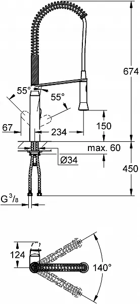 Смеситель Grohe K7 32950000 для кухонной мойки фото 2