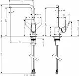 Смеситель Hansgrohe Focus M41 31817670 для кухонной мойки фото 2