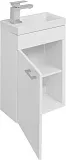 Тумба с раковиной Aquanet Нота 40 подвесная белая левая фото 6