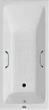 Чугунная ванна Vinsent Veron Kingston VKN1808050H/VH0012CH с квадратными хромированнами ручками фото 1