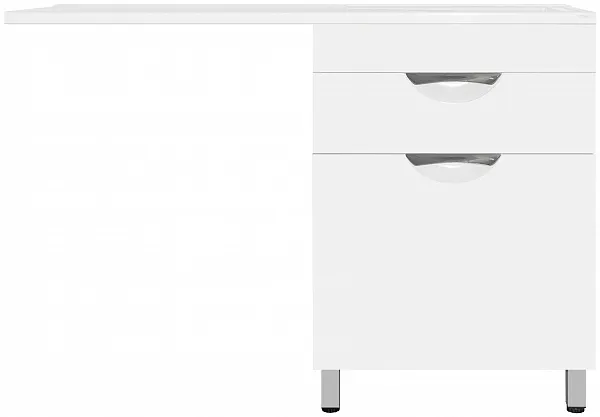 Тумба с раковиной Style Line Жасмин 120 напольная правая с бельевой корзиной фото 1