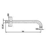 Кронштейн для верхнего душа PAINI 50CR745T130BI фото 6