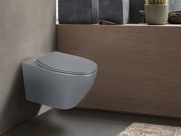 Унитаз Azario Keras AZ-99046G подвесной безободковый с сиденьем микролифт фото 11