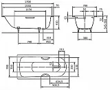 Стальная ванна Kaldewei Saniform Plus 363-1 170х70 111830003001 anti-sleap easy-clean фото 3