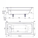 Ванна чугунная Delice Biove 170x75 DLR220509 без ручек фото 2