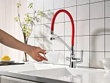 Смеситель Lemark Comfort LM3070C-Red для кухонной мойки фото 3