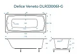 Ванна из искусственного камня Delice Veneto DLR330061-G фото 2