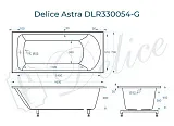 Ванна из искусственного камня Delice Astra DLR330054-G фото 2