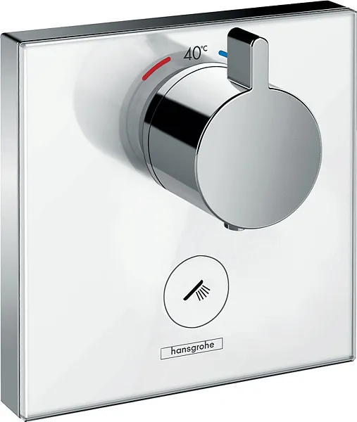 Термостат Hansgrohe ShowerSelect Glass Highflow 15735400 для душа с внутренней частью фото 1