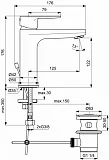 Смеситель Ideal Standard Cerafine O BC699U4 для раковины с донным клапаном фото 3