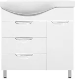 Тумба с раковиной Style Line Жасмин 83 напольная правая фото 1