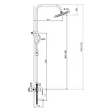 Душевая стойка Maretti Elena EA21RYN163 фото 3