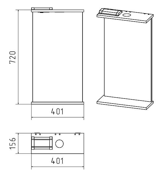 Зеркало Misty Магнолия 50x72 Э-Маг02050-01Св с подсветкой фото 3