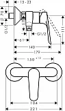 Комплект смесителей Hansgrohe Logis E 71177000/71610000/26532400 3 в 1 фото 5