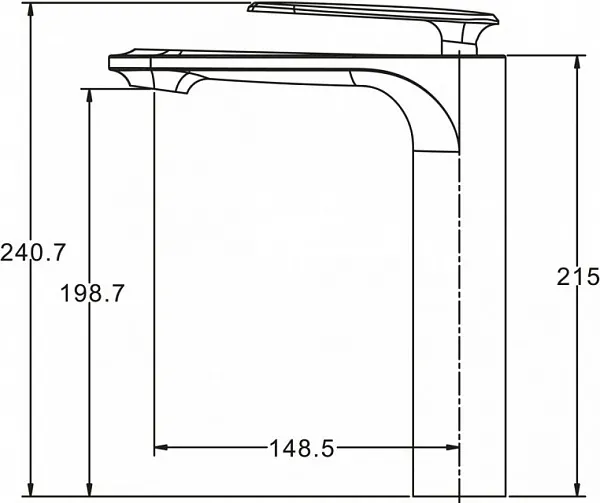Смеситель BelBagno Gello GEL-LMC-CRM для раковины-чаши фото 2