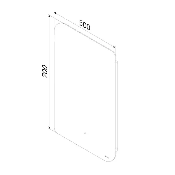 Зеркало AM.PM X-Joy 50x70 M85MOX10501S1 с подсветкой фото 10