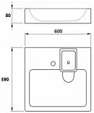 Раковина СаНта Лидер 60 см 900101 фото 4
