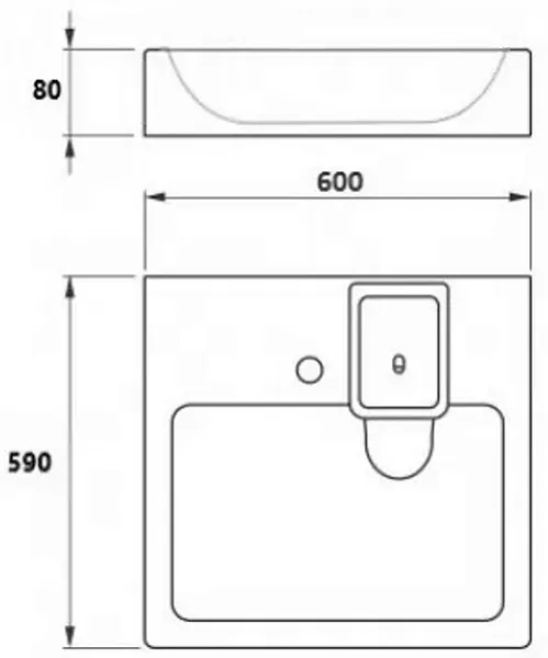 Раковина СаНта Лидер 60 см 900101 фото 4