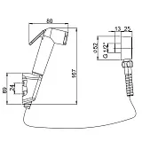 Гигиенический душ PAINI Forza 53CR174KITABS фото 6