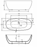 Акриловая ванна Vincea 170x80 VBT-405-1700MB фото 3