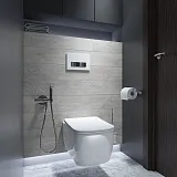 Клавиша смыва Iddis Uniglass UNG02WCi77 белая глянцевая фото 2