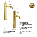 Смеситель для раковины PAINI Cox 78PJ205OLL фото 2