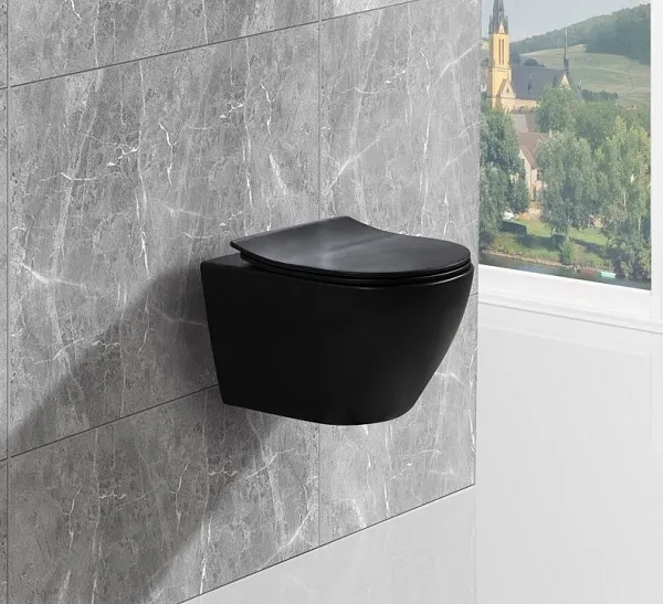 Унитаз Esbano Amapola ESUPAMAPBM подвесной безободковый с микролифтом фото 2
