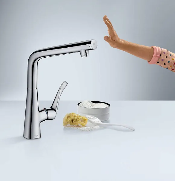 Смеситель Hansgrohe Metris Select M71 14883000 для кухонной мойки фото 2