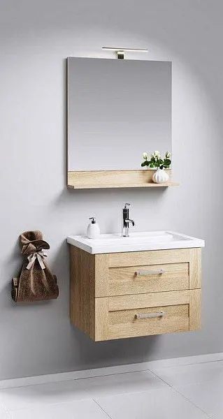 Зеркало Aqwella Foster 80x80 FOS0208DS с подсветкой фото 2