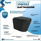 Унитаз подвесной Teymi Rita W00085 подвесной безободковый с микролифтом фото 1